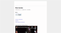 Desktop Screenshot of petegordon.com