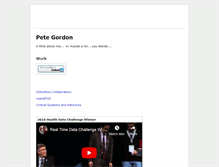 Tablet Screenshot of petegordon.com